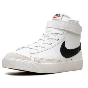 Nike Blazer Mid '77 in White with Black Details, Little Kids Size 13.5C